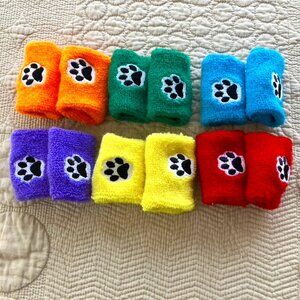12 Child Paw Print Wristbands  - partnering for PE, soccer, basketball